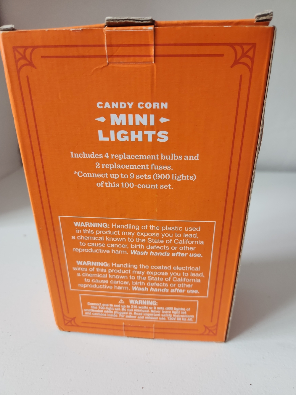 Hyde & EEk! Candy Corn Mini Halloween String Lights Brown  100 Count  Set Of 3 - Picture 5 of 9